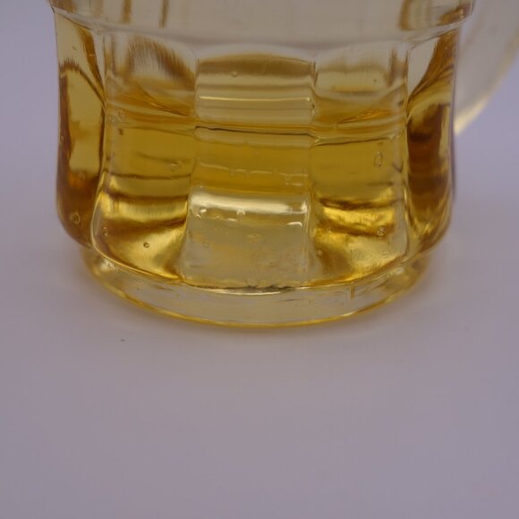 Vintage Federal Glass Yellow Glass Beer Glass with Handle Shot Glass - Picture 6 of 11